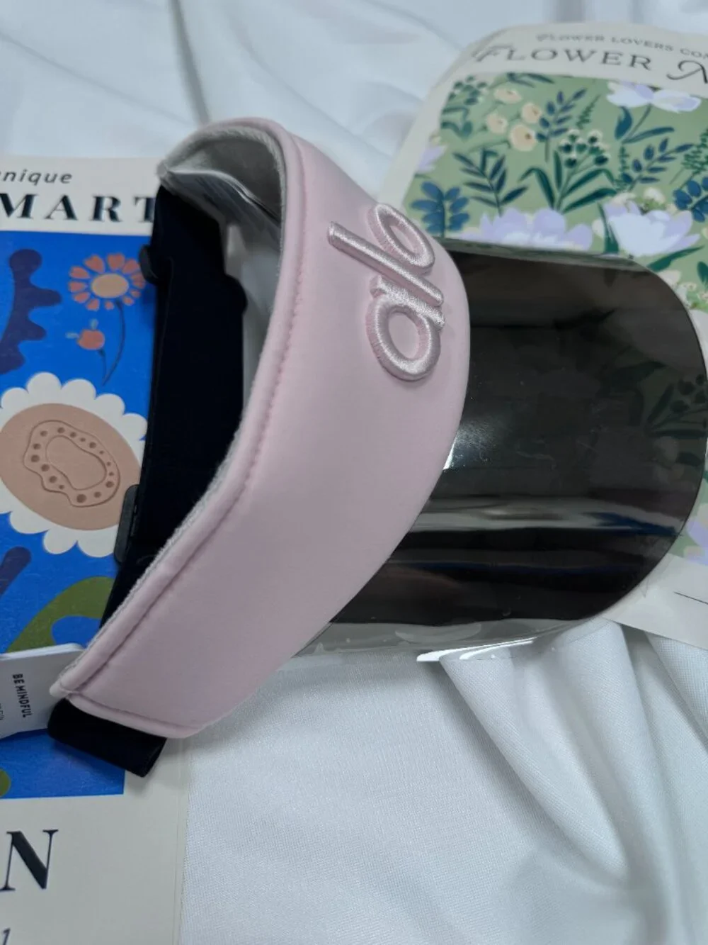 👒 NWT Alo Yoga Vintage Pink Airlift Solar Visor Tennis Golf Sun Hat Summer 😉